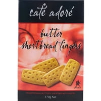 Café Adoré Butter Shortbread Fingers 170g Café Adoré Butter Shortbread Fingers 170g