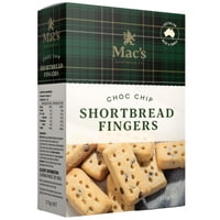Mac's Choc Chip Shortbread Fingers 170g