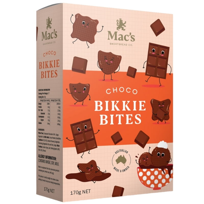 Mac's Choco Bikkie Bites 170g