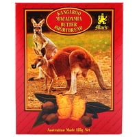 Kangaroo Macadamia Butter Shortbread Box 125g