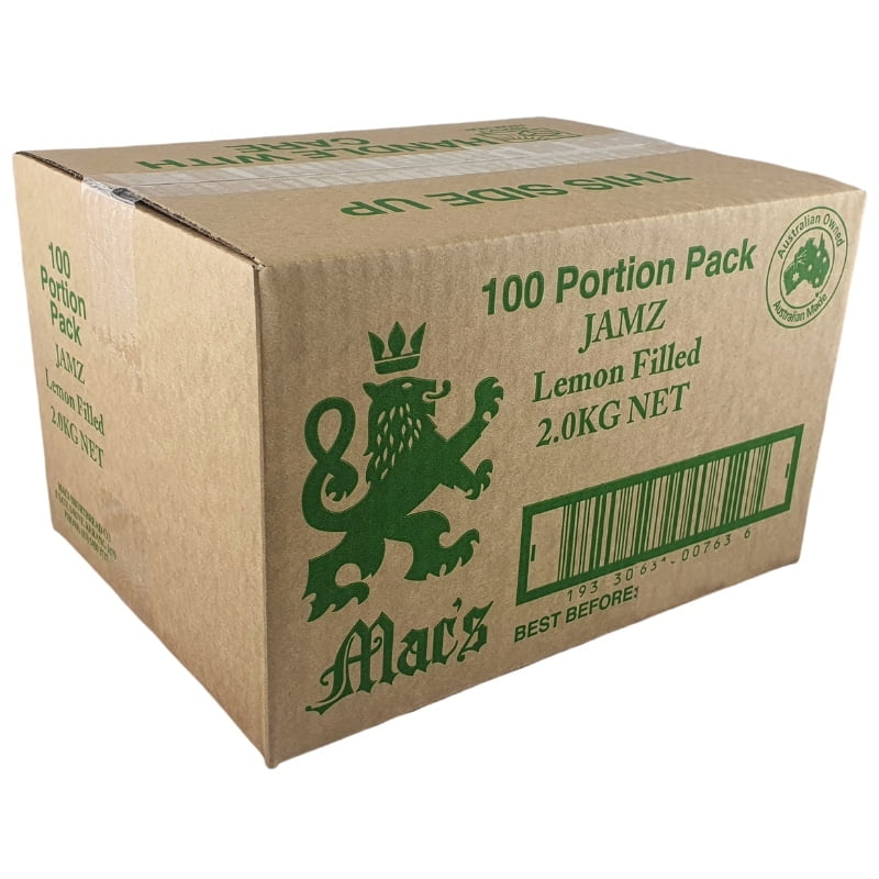 Lemon Flavoured Jamz PC 20g Carton of 100