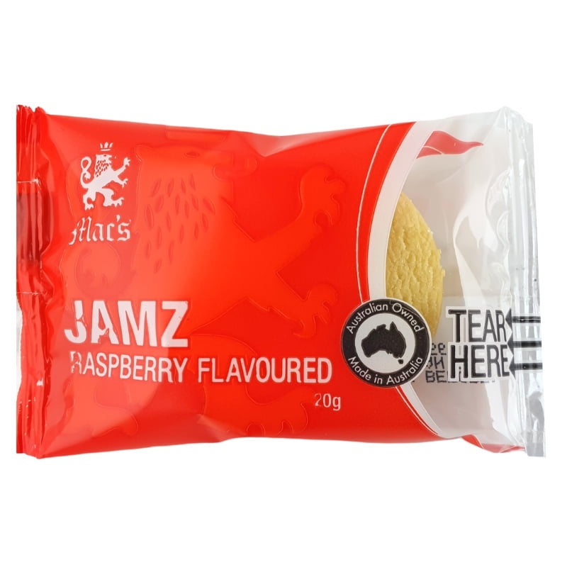 Raspberry Flavoured Jamz PC 20g - Carton of 100 Raspberry Flavoured Jamz PC 20g - Carton of 100